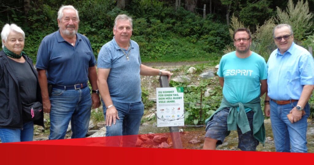 Naturfreunde reinigten den Hintereggen Bach