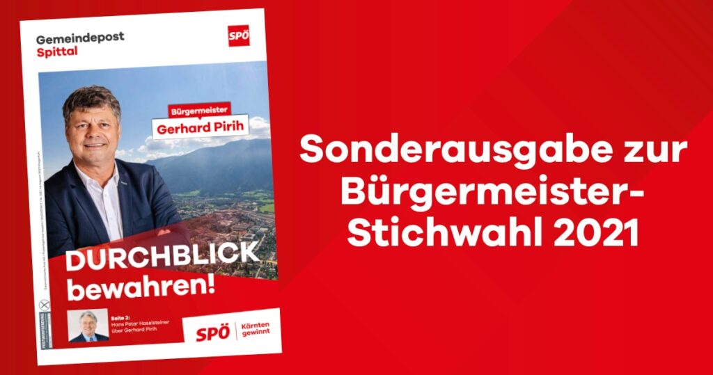Sonderausgabe SP&Ouml; Spittal M&auml;rz 2021 (Bgm. Stichwahl)